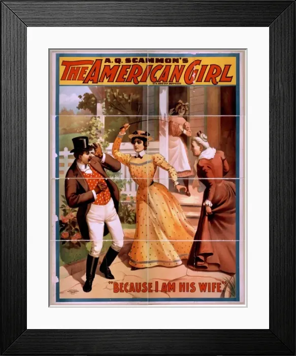 Framed Print : AQ Scammons The American girl by H. Grattan Donnelly Framed Print : AQ Scammons The American girl by H. Grattan Donnelly