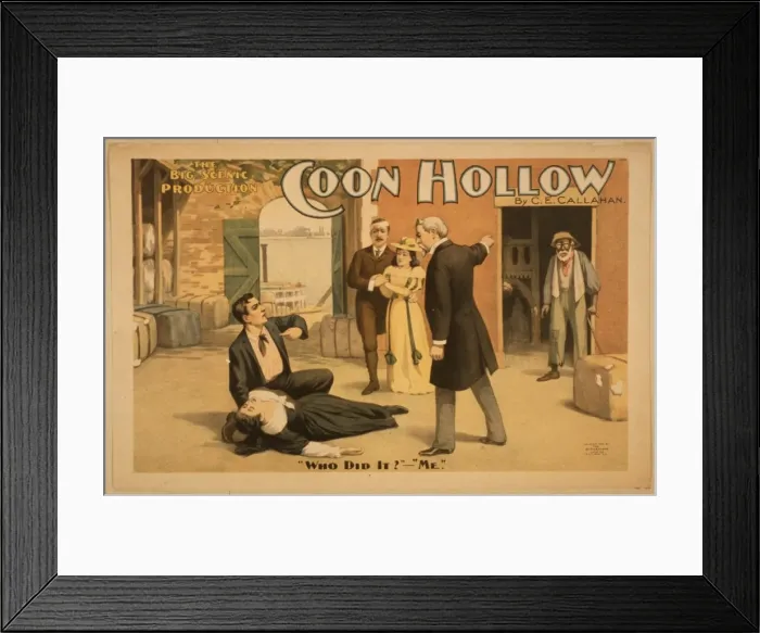 Framed Print : The big scenic production Coon Hollow by CE Callahan Framed Print : The big scenic production Coon Hollow by CE Callahan
