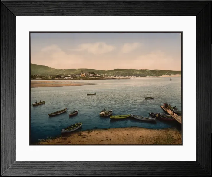 Framed Print : General view from the Hendaye, Fuenterrabia, Spain Framed Print : General view from the Hendaye, Fuenterrabia, Spain