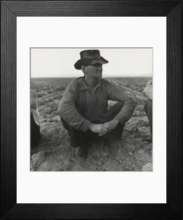 Framed Print : Migrant agricultural worker. Near Holtville, California Framed Print : Migrant agricultural worker. Near Holtville, California