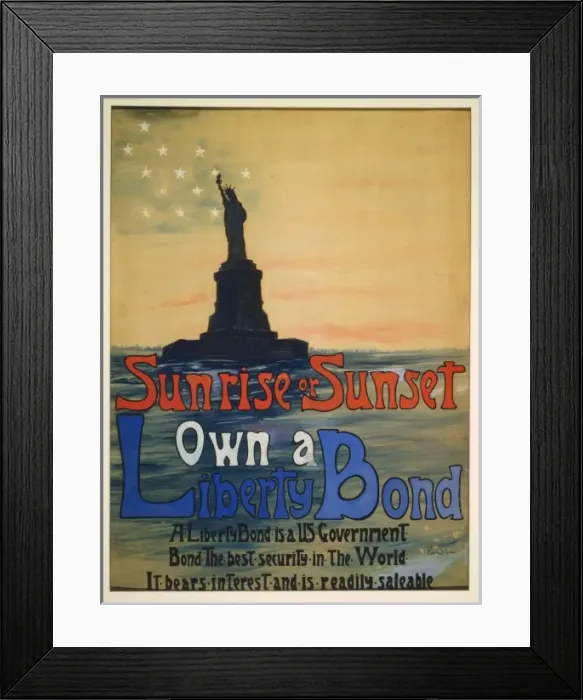 Framed Print : Sunrise or sunset own a Liberty Bond Framed Print : Sunrise or sunset own a Liberty Bond