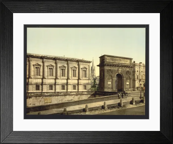 Framed Print : Beyron (i. e. Peyrou) Gate, Montpelier, France Framed Print : Beyron (i. e. Peyrou) Gate, Montpelier, France