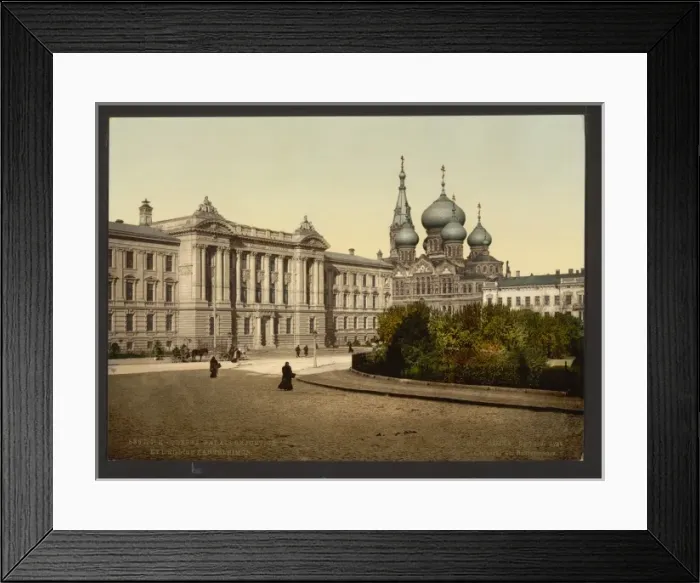 Framed Print : Palais de Justice and Pantelimon Church, Odessa, Russia, (i Framed Print : Palais de Justice and Pantelimon Church, Odessa, Russia, (i