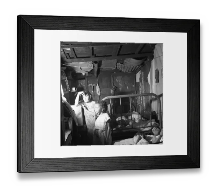 Framed Print : Interior of workers shack. Porta de Tierra, San Juan, Puerto
