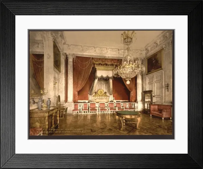 Framed Print : Grand Trianon, chamber of Empress Josephine, Versailles, Fra Framed Print : Grand Trianon, chamber of Empress Josephine, Versailles, Fra