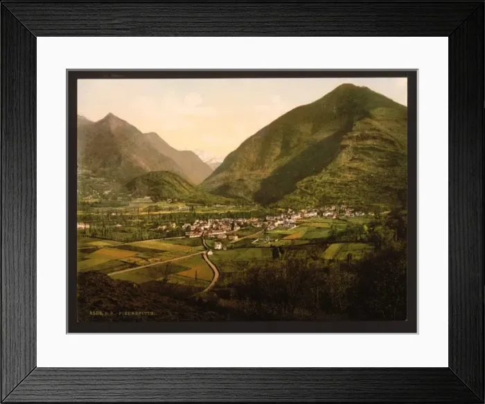 Framed Print : General view, Pierrefitte, Pyrenees, France Framed Print : General view, Pierrefitte, Pyrenees, France