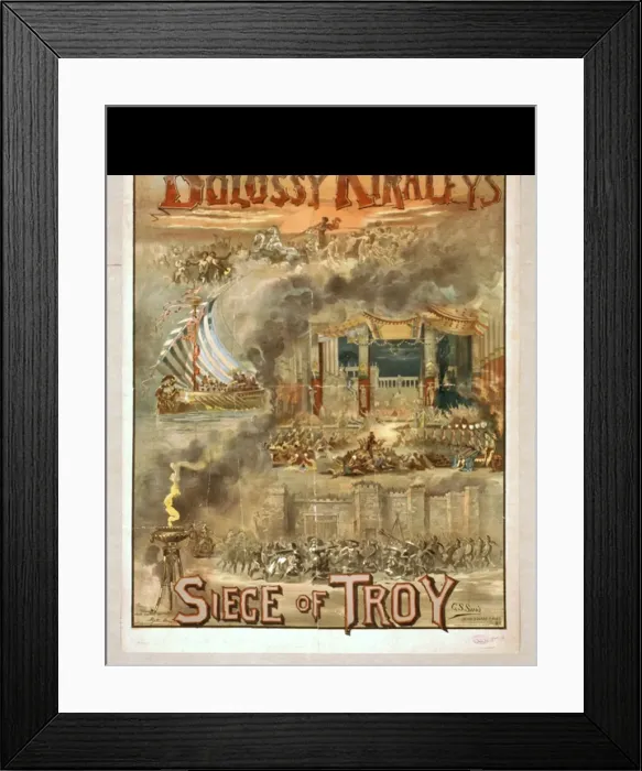 Framed Print : Bolossy Kiralfys Siege of Troy Framed Print : Bolossy Kiralfys Siege of Troy