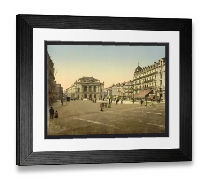 Framed Print : Theatre Place, Montpelier, France Framed Print : Theatre Place, Montpelier, France