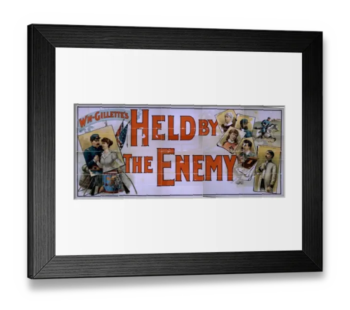 Framed Print : Wm. Gillettes Held by the enemy Framed Print : Wm. Gillettes Held by the enemy
