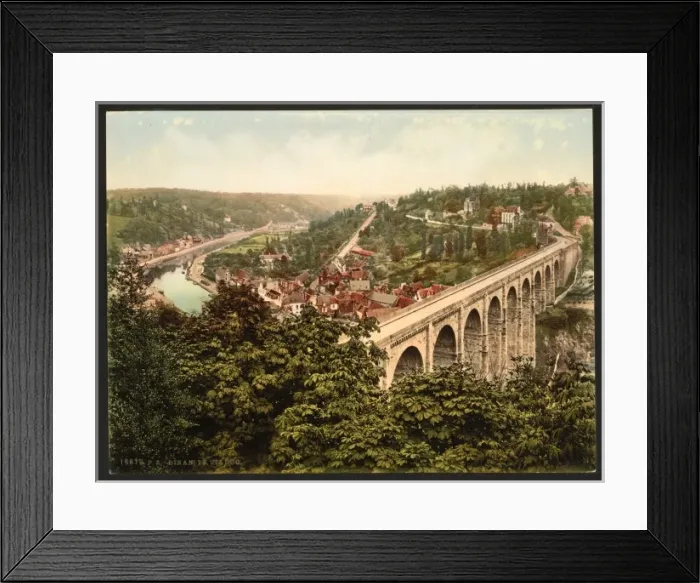 Framed Print : The Viaduct, Dinan, France Framed Print : The Viaduct, Dinan, France