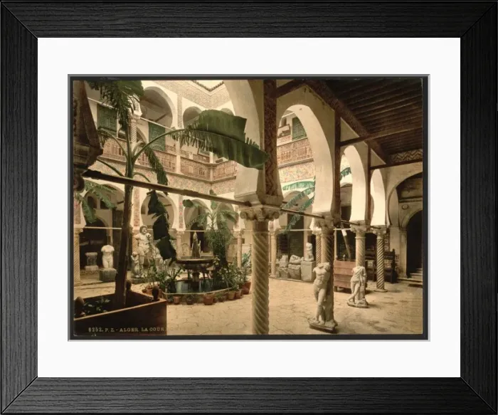 Framed Print : Museum: entrance hall, I, Algiers, Algeria Framed Print : Museum: entrance hall, I, Algiers, Algeria