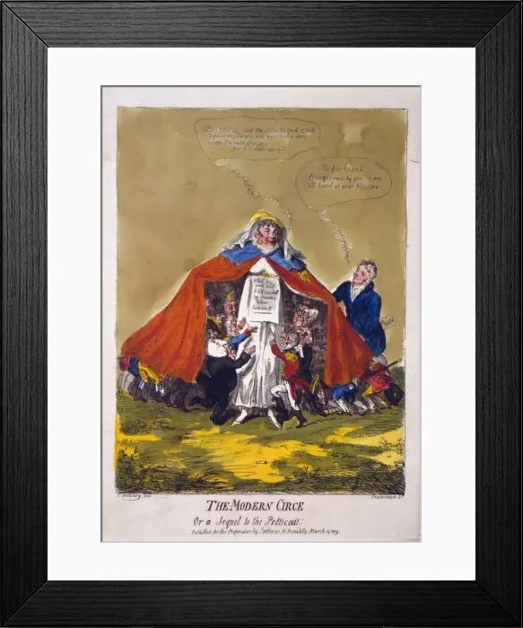 Framed Print : The modern Circe or a sequel to the petticoat Framed Print : The modern Circe or a sequel to the petticoat