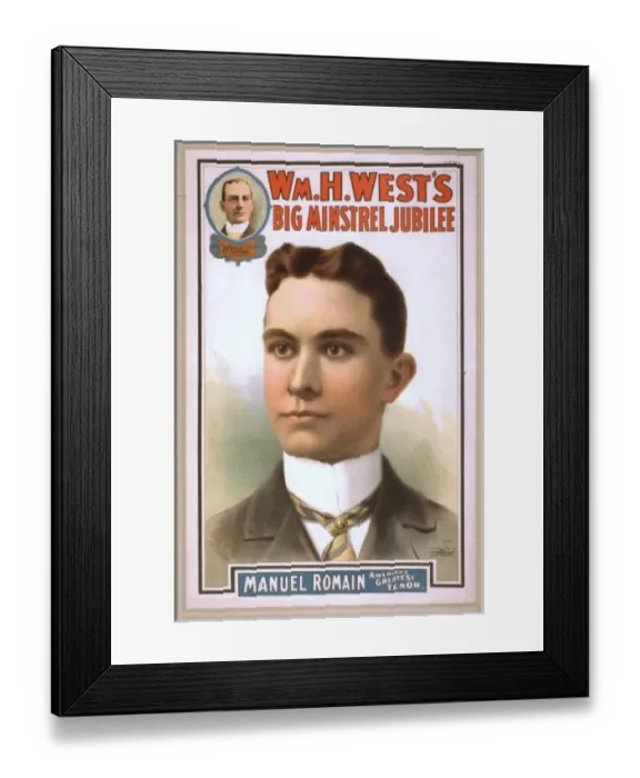 Framed Print : Wm. H. Wests Big Minstrel Jubilee Framed Print : Wm. H. Wests Big Minstrel Jubilee