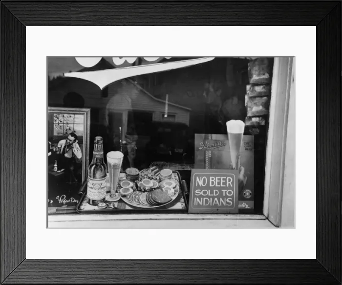 Framed Print : Sign in beer parlor window, Sisseton, South Dakota Framed Print : Sign in beer parlor window, Sisseton, South Dakota