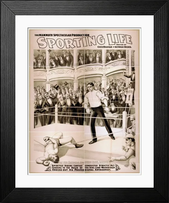 Framed Print : The mammoth spectacular production, Sporting life written by Framed Print : The mammoth spectacular production, Sporting life written by