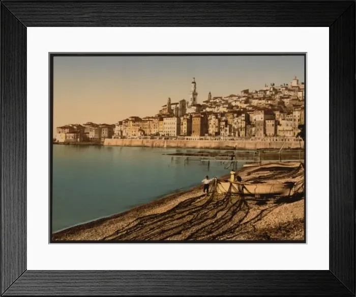 Framed Print : The old town, Mentone, Riviera Framed Print : The old town, Mentone, Riviera