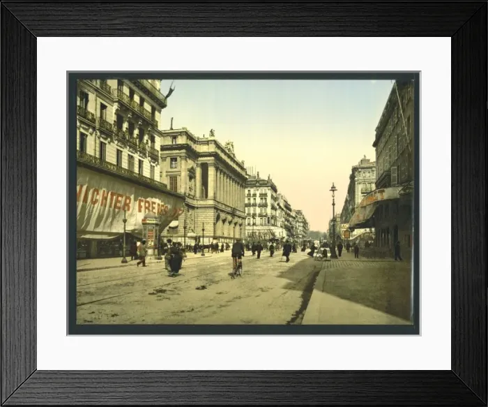 Framed Print : The Cannabiere (i. e. Cannebiere) and the Bourse, Marseilles Framed Print : The Cannabiere (i. e. Cannebiere) and the Bourse, Marseilles