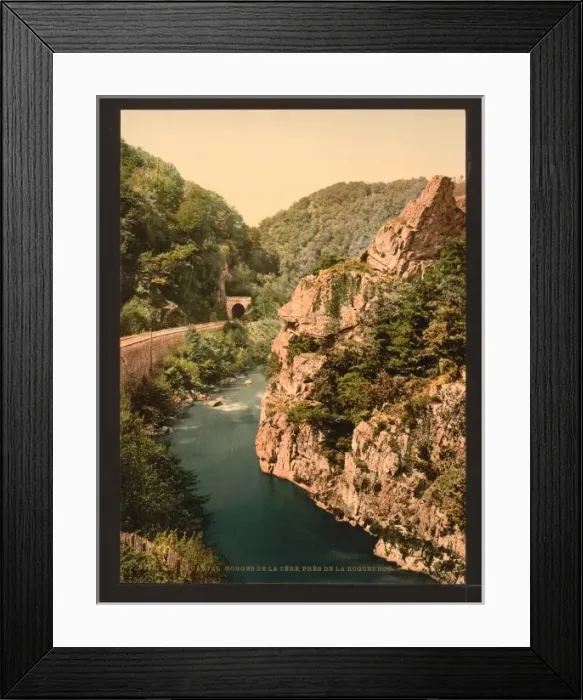 Framed Print : Le Cantal, gorge of the Cere river, Auvergne Mountains, Fran Framed Print : Le Cantal, gorge of the Cere river, Auvergne Mountains, Fran