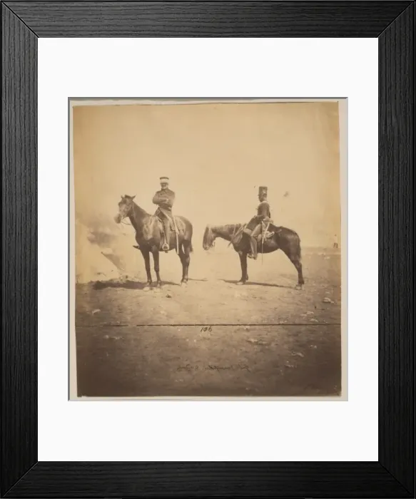 Framed Print : Lieutenant General Pennefather & orderly Framed Print : Lieutenant General Pennefather & orderly