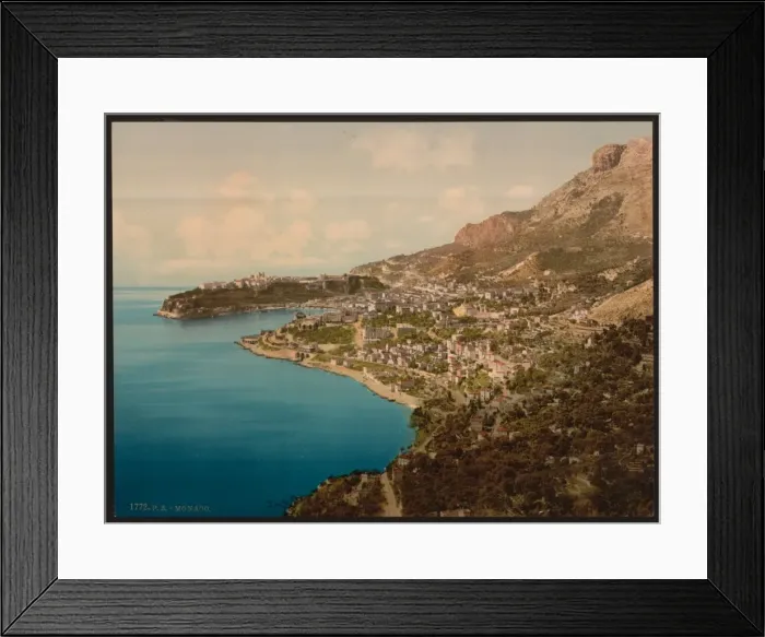 Framed Print : General view of the principality, Monaco, Riviera Framed Print : General view of the principality, Monaco, Riviera