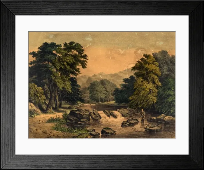 Framed Print : The Trout Brook Framed Print : The Trout Brook