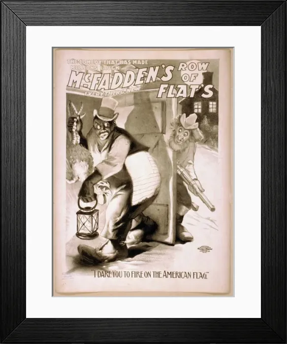 Framed Print : McFaddens row of flats the comedy that has made millions l Framed Print : McFaddens row of flats the comedy that has made millions l