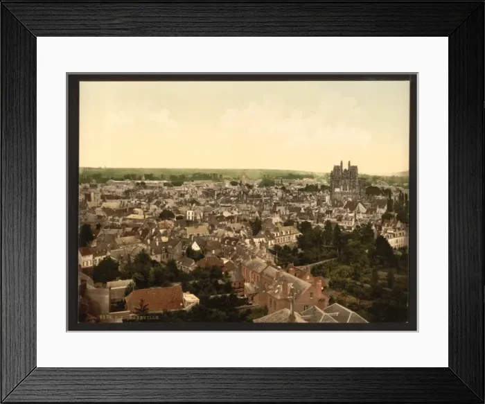 Framed Print : General view, Abbeville, France Framed Print : General view, Abbeville, France