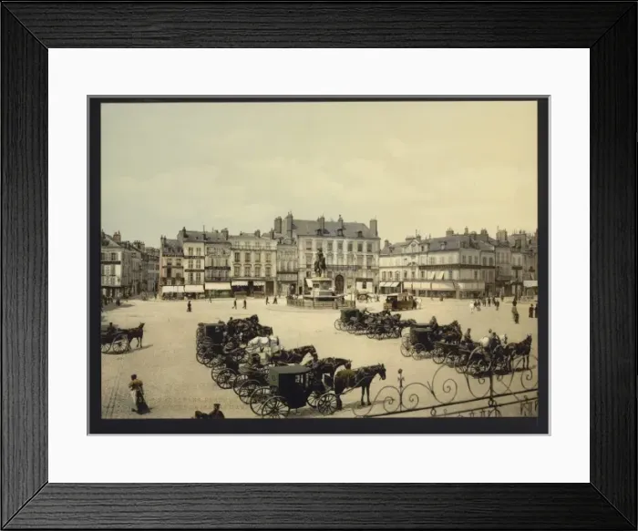 Framed Print : Statue of Joan of Arc by Foyatier in the Martyrs Place, Orl Framed Print : Statue of Joan of Arc by Foyatier in the Martyrs Place, Orl