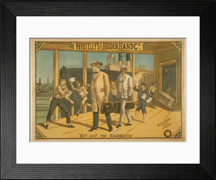 Framed Print : Whiteleys Original Hidden Hand Co Framed Print : Whiteleys Original Hidden Hand Co