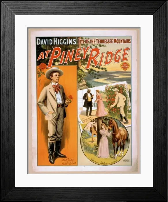 Framed Print : David Higgins idyl of the Tennessee mountains, At Piney Rid Framed Print : David Higgins idyl of the Tennessee mountains, At Piney Rid