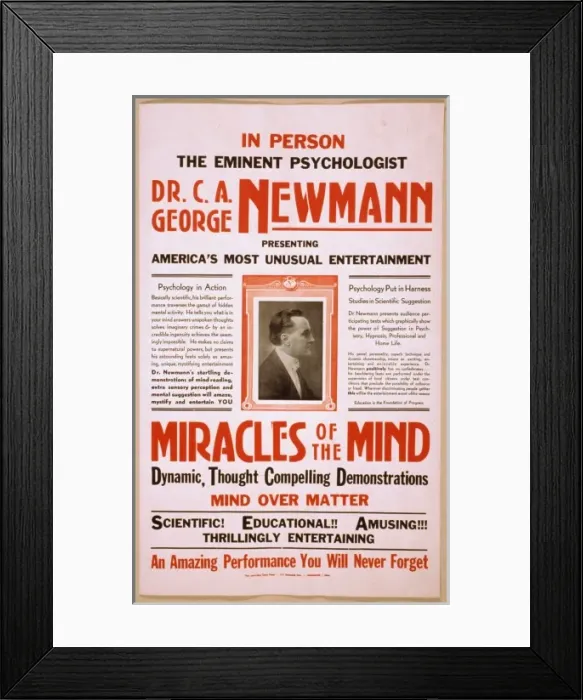 Framed Print : In person the eminent psychologist, Dr. CA George Newmann pr Framed Print : In person the eminent psychologist, Dr. CA George Newmann pr