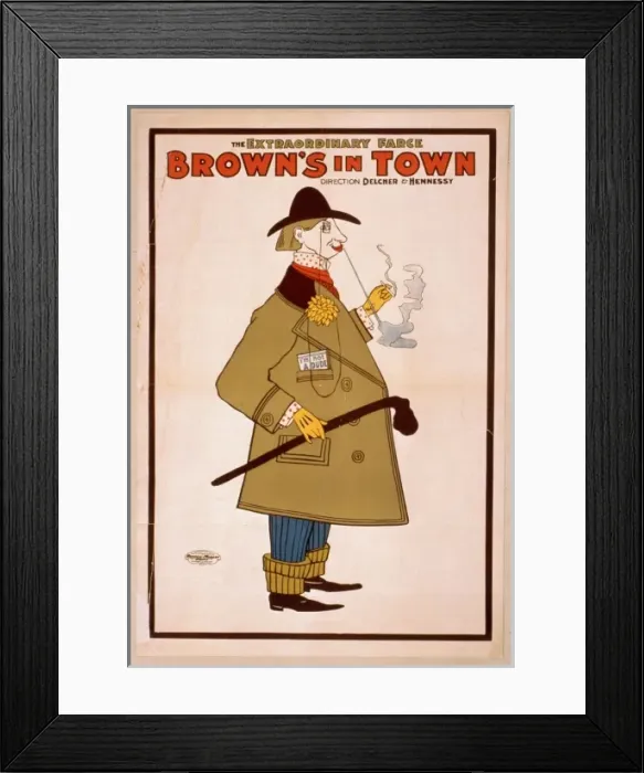 Framed Print : The extraordinary farce, Browns in town Framed Print : The extraordinary farce, Browns in town