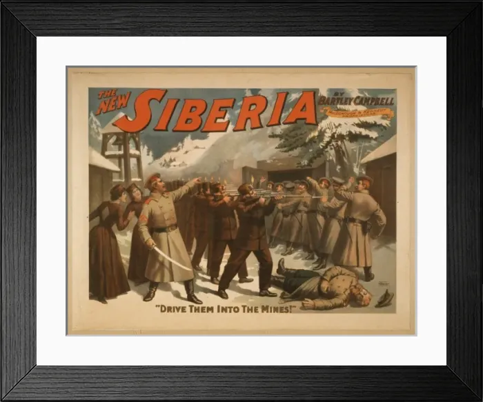 Framed Print : The new Siberia by Bartley Campbell Framed Print : The new Siberia by Bartley Campbell