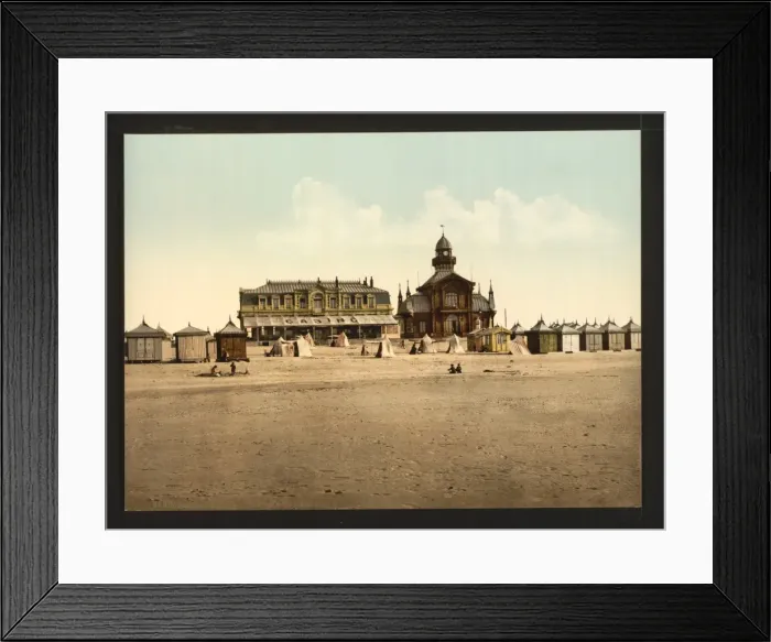 Framed Print : Beach and casino, Calais, France Framed Print : Beach and casino, Calais, France