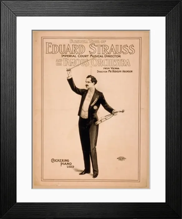 Framed Print : Farewell tour of Eduard Strauss, Imperial Court musical dire Framed Print : Farewell tour of Eduard Strauss, Imperial Court musical dire