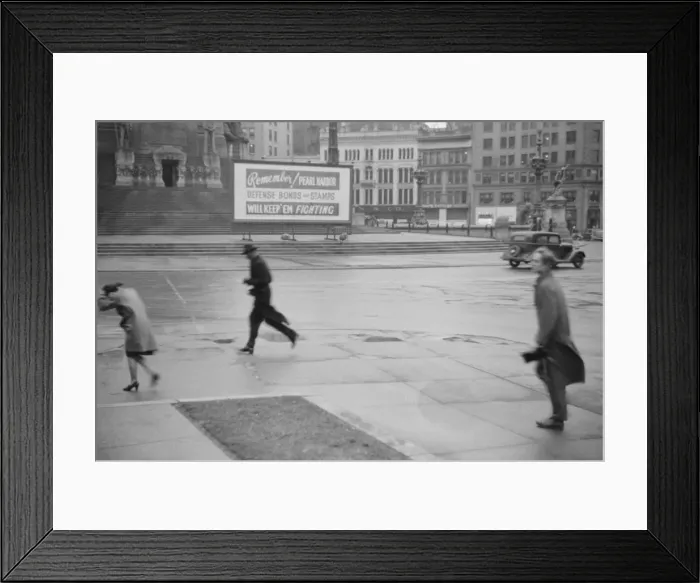 Framed Print : Rainy day, Indianapolis, Indiana Framed Print : Rainy day, Indianapolis, Indiana
