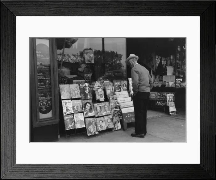 Framed Print : Magazine stand, Windsor Locks, Connecticut Framed Print : Magazine stand, Windsor Locks, Connecticut