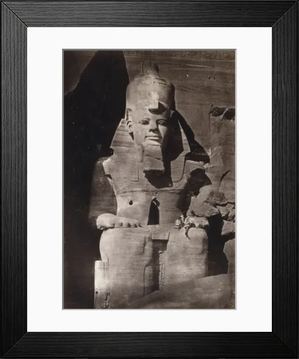 Framed Print : Colossel figure at Abou Simbel, Nubia Framed Print : Colossel figure at Abou Simbel, Nubia