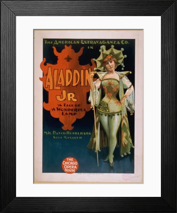 Framed Print : The American Extravaganza Co. in Aladdin Jr. a tale of a won Framed Print : The American Extravaganza Co. in Aladdin Jr. a tale of a won