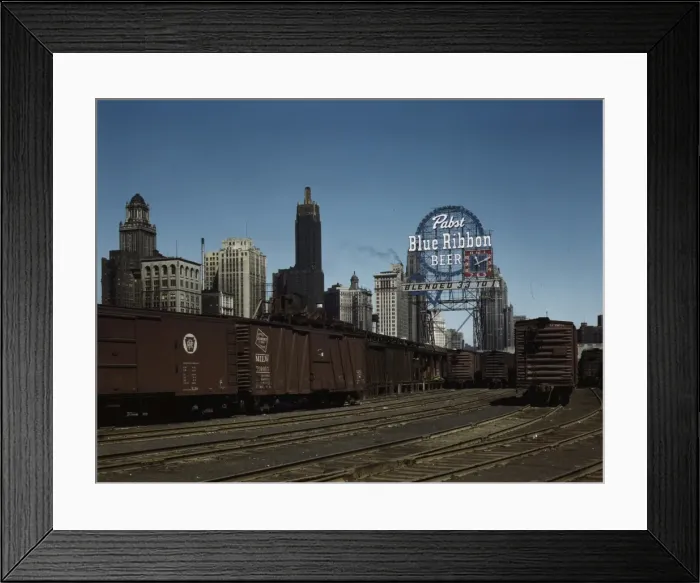 Framed Print : General view of part of the South Water street Illinois Cent Framed Print : General view of part of the South Water street Illinois Cent