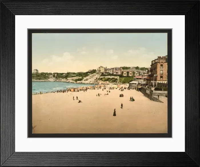 Framed Print : Beach and casino, Dinard, France Framed Print : Beach and casino, Dinard, France