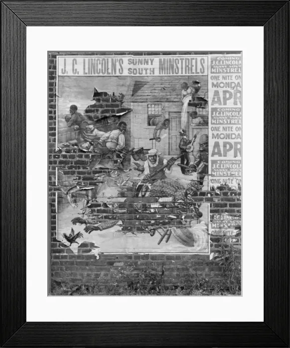 Framed Print : Minstrel poster. Alabama Framed Print : Minstrel poster. Alabama