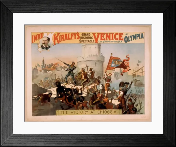 Framed Print : Imre Kiralfys grand historic spectacle, Venice, the bride o Framed Print : Imre Kiralfys grand historic spectacle, Venice, the bride o