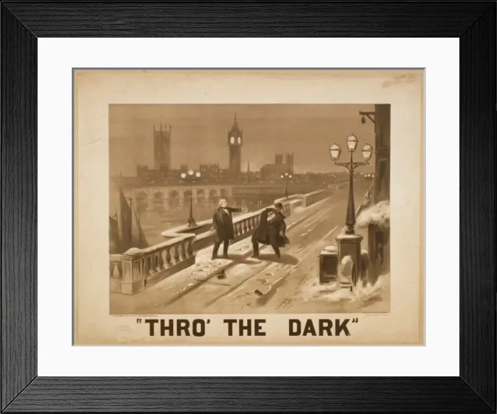 Framed Print : Thro the dark Framed Print : Thro the dark