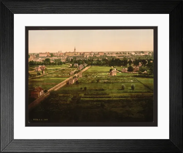 Framed Print : Pau from Jurancon, Pyrenees, France Framed Print : Pau from Jurancon, Pyrenees, France