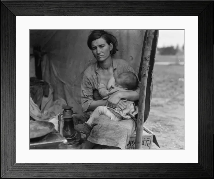 Framed Print : Migrant agricultural workers family Framed Print : Migrant agricultural workers family
