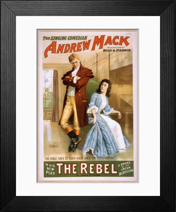 Framed Print : The singing comedian, Andrew Mack in his new play, The rebel Framed Print : The singing comedian, Andrew Mack in his new play, The rebel