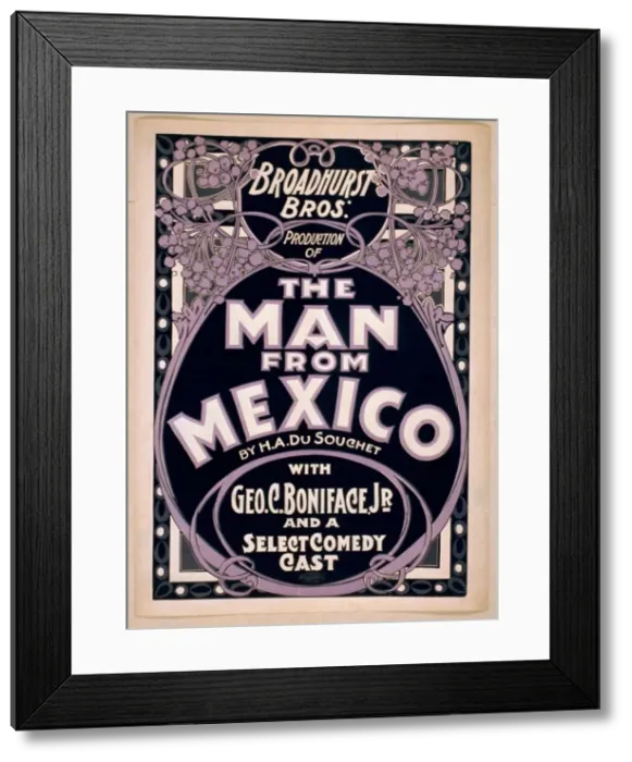 Framed Print : Broadhurst Bros. production of The man from Mexico by HA DuS Framed Print : Broadhurst Bros. production of The man from Mexico by HA DuS
