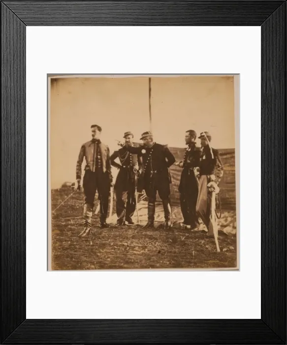 Framed Print : General Bosquet giving orders to his staff Framed Print : General Bosquet giving orders to his staff