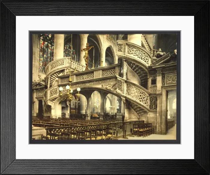 Framed Print : St. Etienne-du-Mont, church interior, Paris, France Framed Print : St. Etienne-du-Mont, church interior, Paris, France